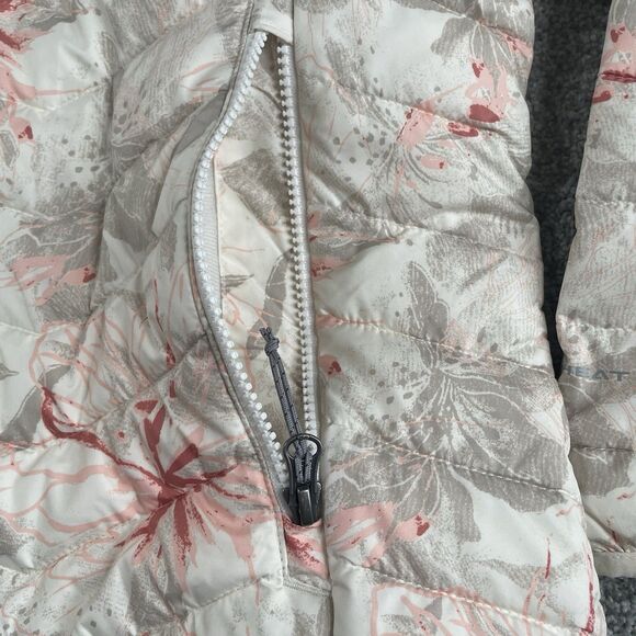 Columbia Powder Lite Hooded Jacket Women's Omni Heat Puffer Print Size XL - Picture 6 of 12